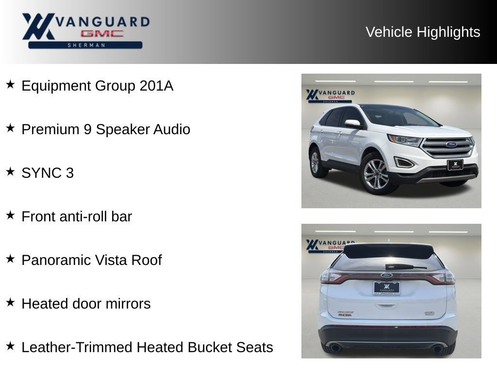 Used 2017 Ford Edge SEL w/ Equipment Group 201A FWD image 11