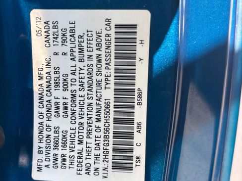 Used 2012 Honda Civic LX image 21