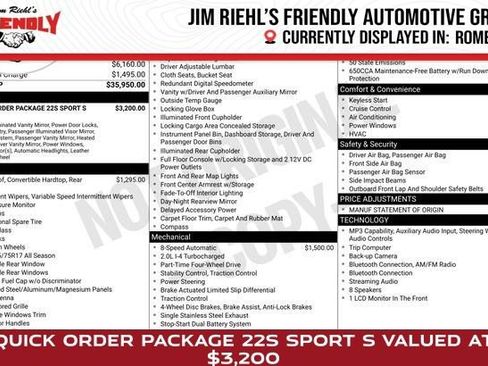 Used 2020 Jeep Wrangler Sport AWD/4WD image 1