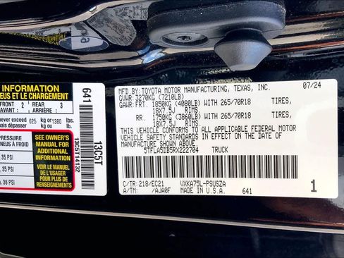 Used 2024 Toyota Tundra SR5 w/ SR5 Premium Package AWD/4WD image 36