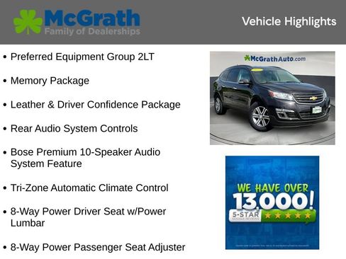 Used 2017 Chevrolet Traverse LT AWD/4WD image 6