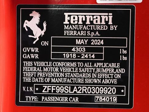 Used 2024 Ferrari 296 GTB RWD image 28
