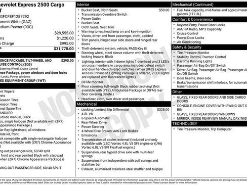 Used 2015 Chevrolet Express 2500 image 5