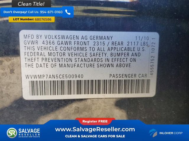 Used 2012 Volkswagen CC Sport FWD image 14