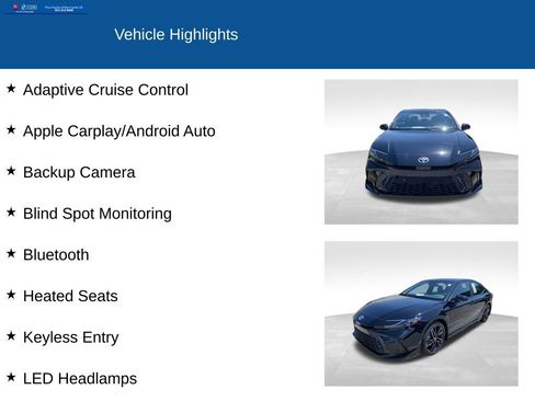 Used 2025 Toyota Camry XSE FWD image 2