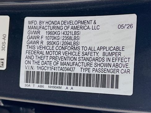 New 2026 Honda Accord SE image 30