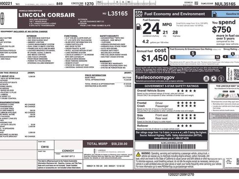 Used 2022 Lincoln Corsair Reserve w/ Equipment Group 201A AWD/4WD image 75
