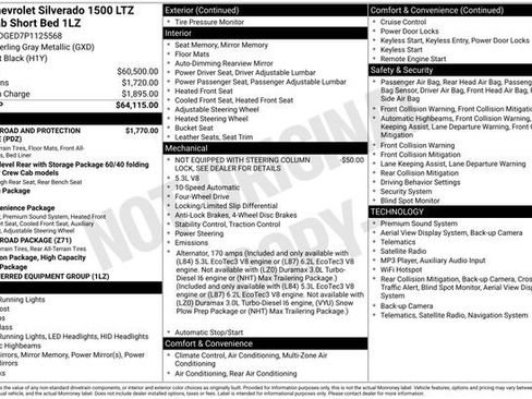 Certified 2023 Chevrolet Silverado 1500 LTZ AWD/4WD image 8