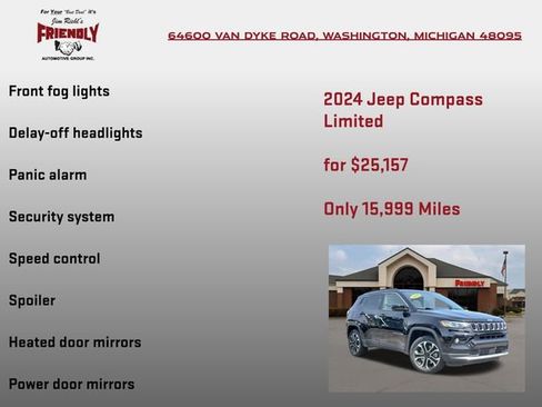 Used 2024 Jeep Compass Limited AWD/4WD image 25