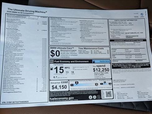 New 2026 BMW X5 M Competition w/ Executive Package AWD/4WD image 20