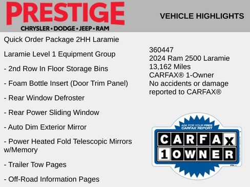 Used 2024 RAM 2500 Laramie AWD/4WD image 2