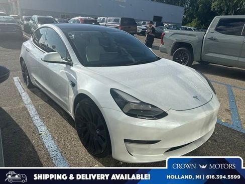 Used 2021 Tesla Model 3 Performance AWD/4WD image 1