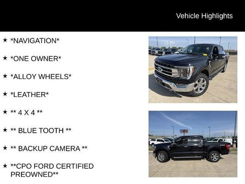 Certified 2023 Ford F150 Lariat w/ Equipment Group 502A High AWD/4WD image 4