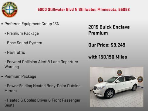 Used 2015 Buick Enclave Premium w/ Trailering Package AWD/4WD image 5