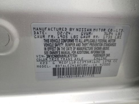 Used 2024 Nissan Versa S w/ S Plus Package image 33