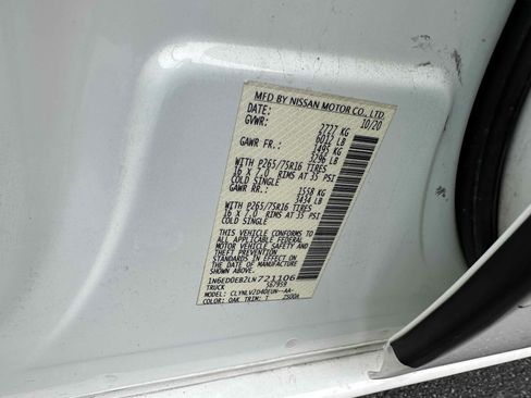 Used 2020 Nissan Frontier PRO-4X w/ Pro-4x Utility Package image 41