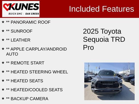 Used 2025 Toyota Sequoia TRD Pro AWD/4WD image 2