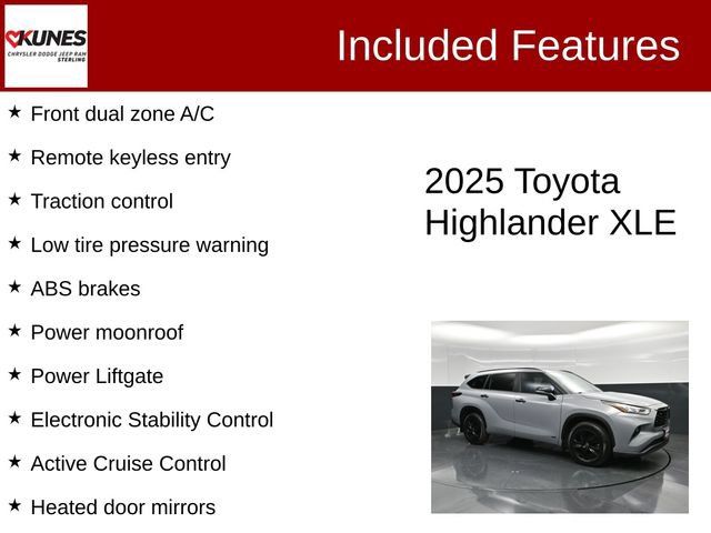 Used 2025 Toyota Highlander XLE AWD/4WD image 2