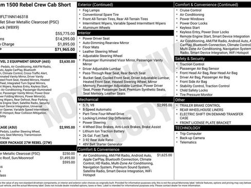 Used 2022 RAM 1500 Rebel w/ Rebel Level 2 Equipment Group image 6