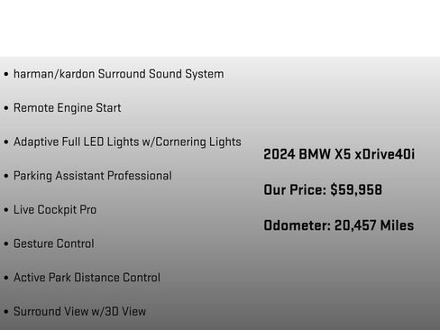 Used 2024 BMW X5 xDrive40i w/ Premium Package AWD/4WD image 24