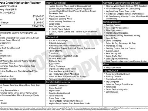 Certified 2026 Toyota Grand Highlander AWD image 34