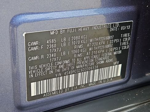 Used 2013 Subaru Outback 2.5i Premium AWD/4WD image 25
