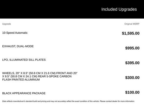 Used 2019 Chevrolet Camaro SS w/ Black Appearance Package image 2