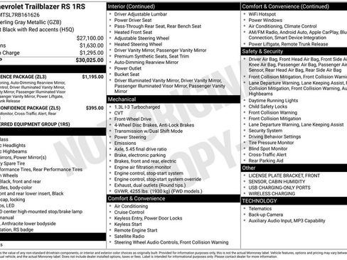 Used 2024 Chevrolet TrailBlazer RS w/ Convenience Package FWD image 8