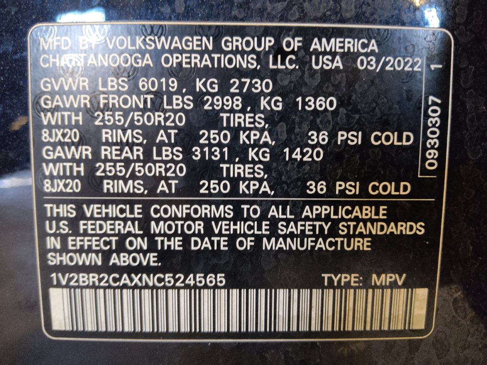 Used 2022 Volkswagen Atlas SEL AWD/4WD image 33