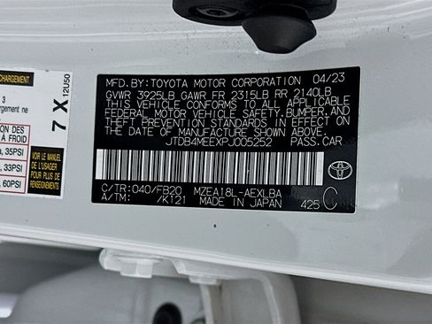 Used 2023 Toyota Corolla LE w/ Carpet Mat Package (TMS) image 12