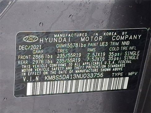 Certified 2022 Hyundai Santa Fe Limited w/ Cargo Package image 26