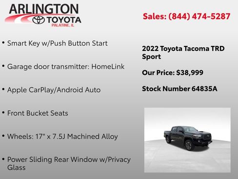 Used 2022 Toyota Tacoma TRD Sport image 3