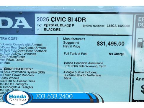 New 2026 Honda Civic Si image 36