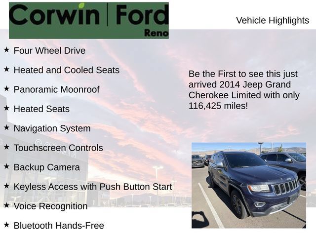 Used 2014 Jeep Grand Cherokee Limited w/ Luxury Group II AWD/4WD image 4