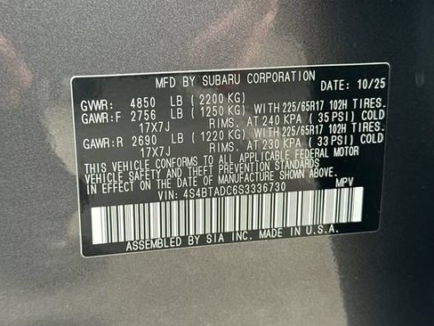 New 2025 Subaru Outback Premium AWD/4WD image 34
