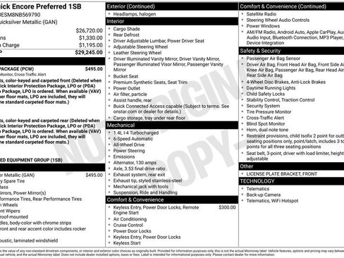 Used 2022 Buick Encore Preferred w/ Safety Package AWD/4WD image 4