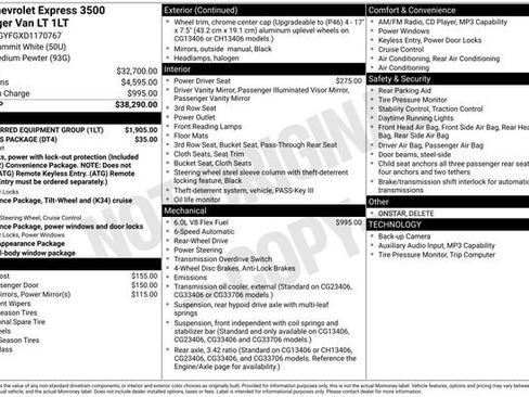 Used 2013 Chevrolet Express 3500 LT w/ LT Preferred Equipment Group RWD image 7