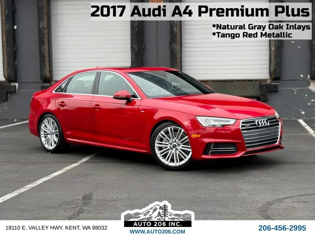 Used 2017 Audi A4 2.0T Premium Plus w/ Premium Plus Package AWD/4WD image 1