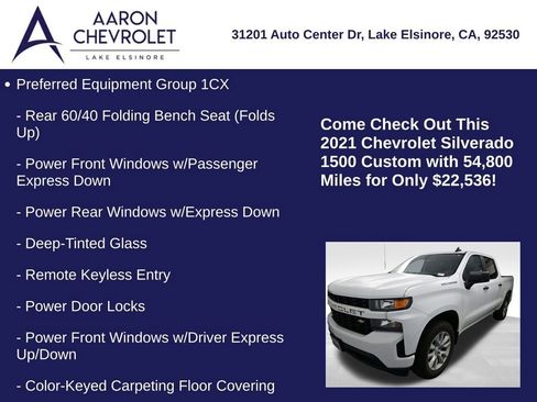 Used 2021 Chevrolet Silverado 1500 Custom image 5