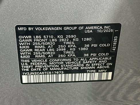 Used 2026 Volkswagen Atlas SE FWD image 12