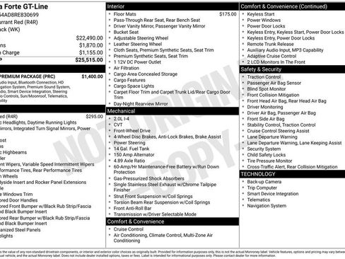 Used 2024 Kia Forte GT-Line w/ GT-Line Premium Package FWD image 23