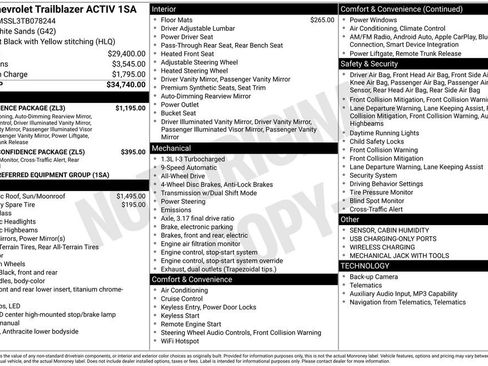 New 2026 Chevrolet TrailBlazer ACTIV w/ Convenience Package image 9