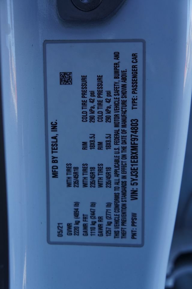 Used 2021 Tesla Model 3 Long Range AWD/4WD image 42