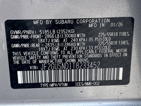 Used 2026 Subaru Crosstrek 2.5i Limited AWD/4WD image 34