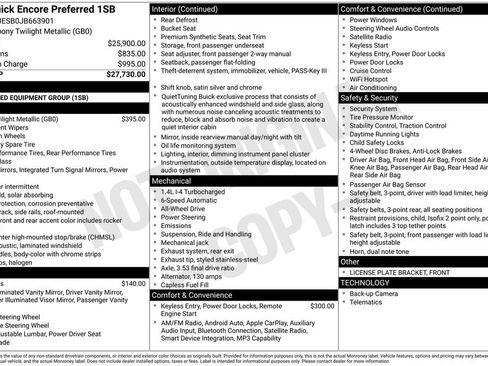 Used 2018 Buick Encore Preferred image 6