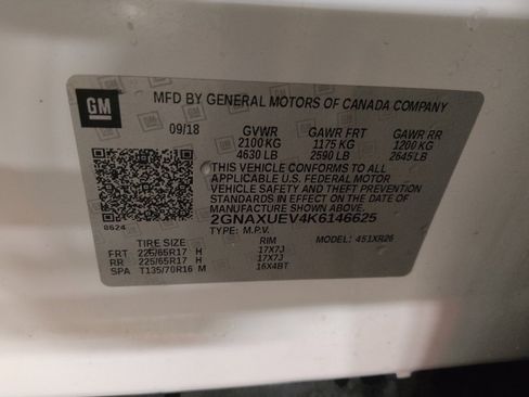 Used 2019 Chevrolet Equinox LT w/ Sun & Navigation Package image 33