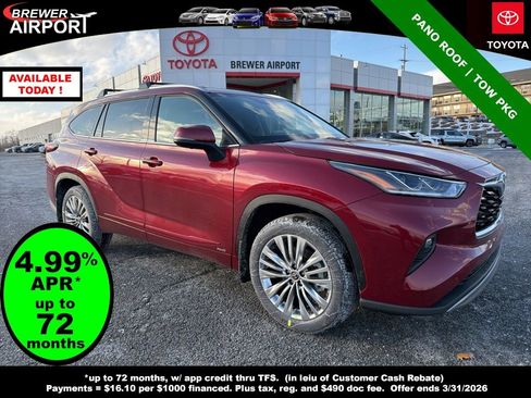 New 2026 Toyota Highlander Platinum image 1