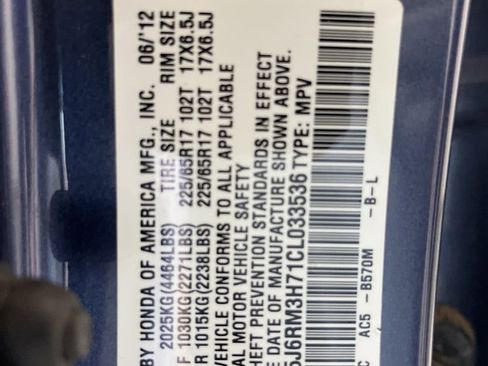 Used 2012 Honda CR-V EX-L image 74