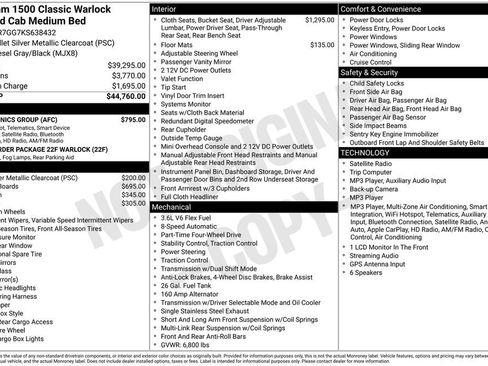 Used 2019 RAM 1500 Warlock w/ Electronics Group AWD/4WD image 2