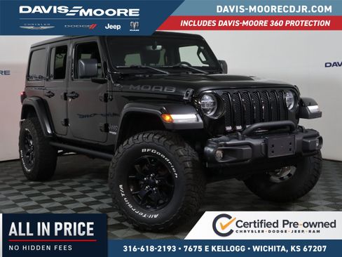 Used 2018 Jeep Wrangler Unlimited Sahara w/ Quick Order Package 24M Moab AWD/4WD image 1